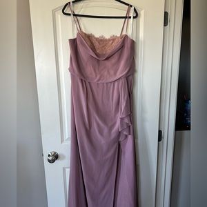 Blush/mauve bridesmaid dress